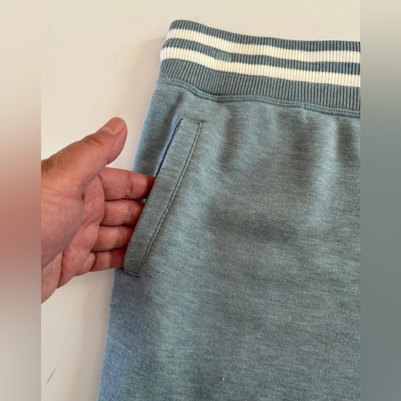 Felina Light Blue Joggers with White Stripe Accents and Side Pockets size Large - Picture 7 of 8